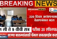 Photo of 1 ली ते 9 वीची सत्र परीक्षा 20 एप्रिलपासून